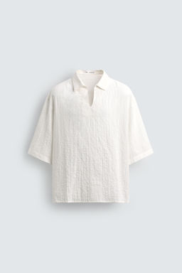 TEXTURED POLO SHIRT - Zara фото 15
