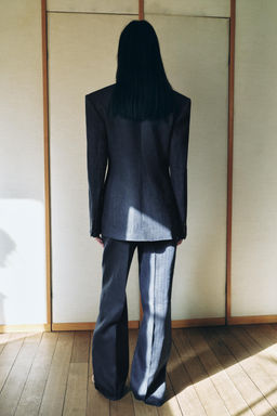 PANTAL?N ESPIGA 100% LINO / ?ndigo - Zara фото 3