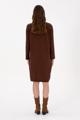 Kad_n Kahverengi Triko Elbise - U.s. polo assn фото 4