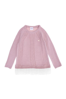 Свитер лососевого цвета для девочки