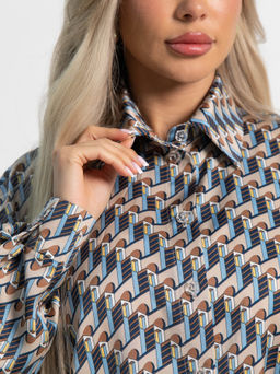 Блуза На пульсе моды (мультиколор) Б15417-1М