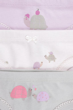 Crockid _ К 1978-3уп/нежная сирень,алое,черепашата трусы для дев  фото 2