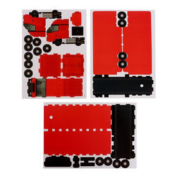 Конструктор Новогоднее путешествие, 34 детали и гирлянда - Unicon фото 2