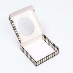 Цена за 2 шт. Коробка сборная с окном, «Мужской», 11.5×11.5×3 см