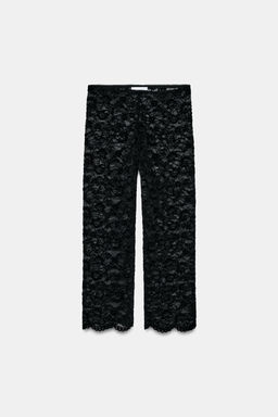 LACE CAPRI LEGGINGS - Zara фото 4
