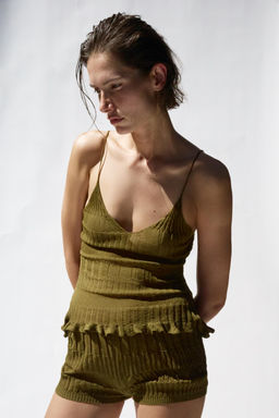 SHORTS PUNTO TEXTURA / Khaki