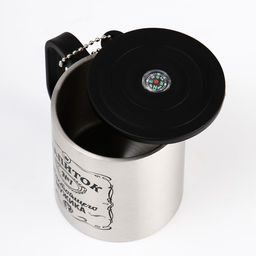 Термокружка с компасом Напиток мужика, 180 мл, сохраняет температуру до 2 ч