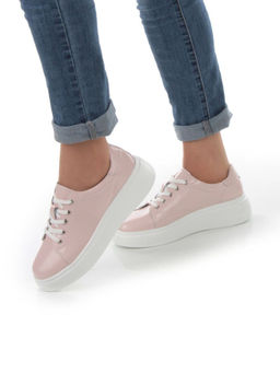 05-PDD215-5 LT. PINK Кроссовки женские (натуральная кожа) - Фабричный китай фото 15