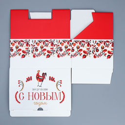 Коробка подарочная новогодняя складная «Народная», 22 х 15 х 10 см, Новый год
