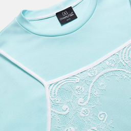 Футболка оверсайз, Модный тандем (мятный 2 в 1)