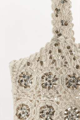 LIMITED EDITION BEADED CROCHET BRA - Zara фото 12