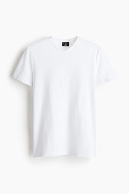 Camiseta con escote de pico Slim Fit - H&m фото 5