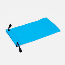 Цена за 20 шт. Футляр для очков на затяжке, ФАСОВКА 20 ШТ, 9 х 17.5 см, цвет голубой