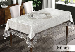 Скатерть EFOR KUBRA 160*220 прямоугольная капучино (S.KAHVE)