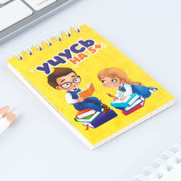 Блокнот на гребне в клетку А7, 40 л. Обложка мелованная бумага Учусь на 5 - Artfox фото 2