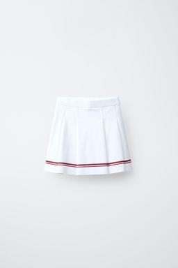 FALDA SPORTY RAYAS / Blanco