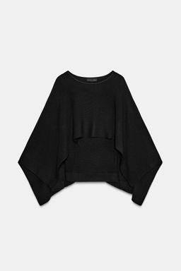 KNITTED JUMPER WITH CAPE - Zara фото 4