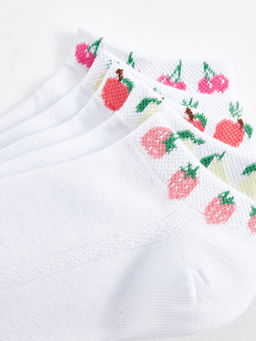 Desenli K?z ?ocuk Patik ?orap 5li - Waikiki фото 3