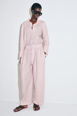CAMISA LINO 100% ZW COLLECTION / Rosa