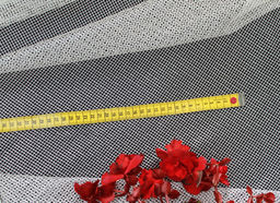 Готовые шторы арт. 12080/300/250/ламбр,тюль из благородной сетки с кружевом по низу, с ламбрекеном, цвет КРЕМ, шир. 300 см, выс. 250 см, на универсальной шторной ленте.