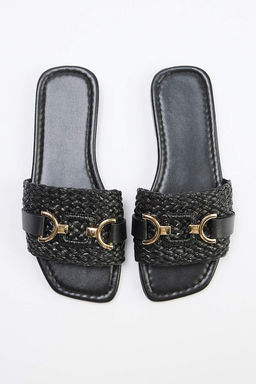 Siyah Has?r Kad?n Terlik TAKSS26TE00028