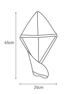 Супер впитывающее Полотенце для волос, Нетканое волокно, 25x65 см, 1 шт - Aopen фото 3