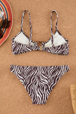 TRENDYOLMILLA Siyah Bralette Aksesuarl? Regular Bikini Tak?m? TBESS25BT00054 фото 6