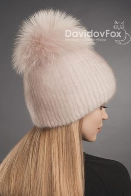 Шапка Лыжница норка кизил