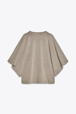 WASHED CAP SLEEVE T-SHIRT - Zara фото 14
