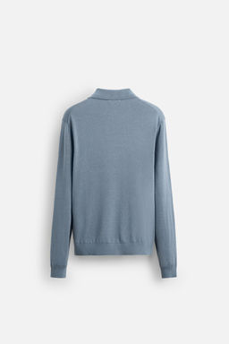 COTTON BLEND KNIT POLO SHIRT - Zara фото 7