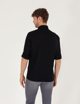 Siyah Regular Fit Uzun Kollu G_mlek - Pierre cardin фото 5