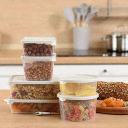 "Helsinki" Контейнер для продуктов пластмассовый "Artichoke" 0,75л, д13см, h7,8см, пепельный жемчуг, подходит для СВЧ (Россия)