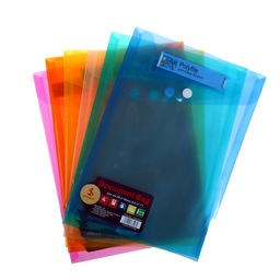 Цена за 12 шт. Папка-конверт на кнопке, А5, 180 мкм, вертикальная, рифлёная, с кармашком, МИКС