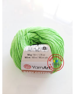 Беби коттон (Baby cotton) пряжа YarnArt 50%хлопок 50%акрил10x50г/165м