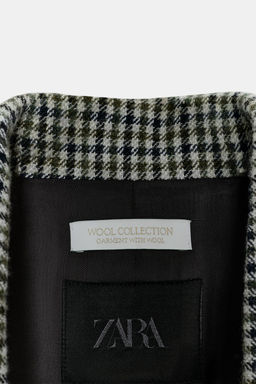 ASYMMETRIC CHECK BLAZER WITH WOOL ZW COLLECTION LIMITED EDITION - Zara фото 10