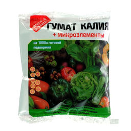 Цена за 5 шт. Гумат калия Чудо грядка + микроэлементы, 100 г
