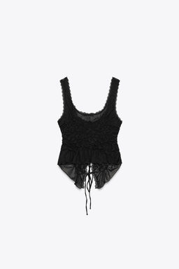 GATHERED TIE TOP - Zara фото 9