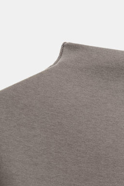 VESTIDO CORTO CUELLO PERKINS / Marr?n / Topo - Zara фото 6