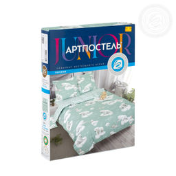 Постельное белье Снежок (поплин детский) 1,5 сп./Пододеяльник: 1 шт. - 215*145; Простыня: 1 шт. - 214*150; Наволочка: 2 шт. - 70*70; Поплин детский - Артпостель фото 5