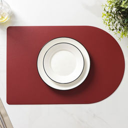 Цена за 12 шт. Салфетка сервировочная на стол Тэм, 4529,5 см, цвет винный