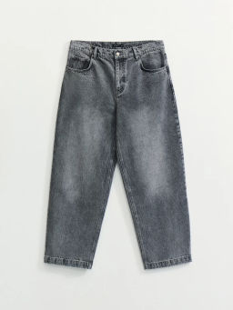 Джинсы baggy fit с эффектом стирки / Zarina  фото 7