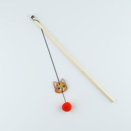 Дразнилка с деревянной подвеской Мордочка, 4 см