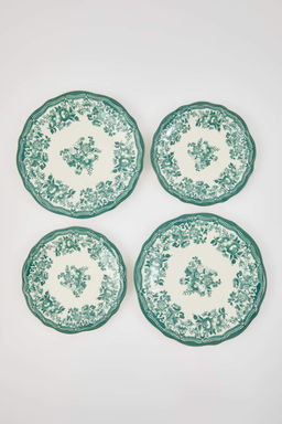 2 Kisilik Vintage Cicek Desenli Porselen Yemek Tak?m?-Yesil 8 Parca TPHAW26TBK00068 - Trendyolmilla фото 3