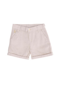 U. S. Polo Assn Бежевые тканые шорты для девочек - U.s. polo assn фото 3