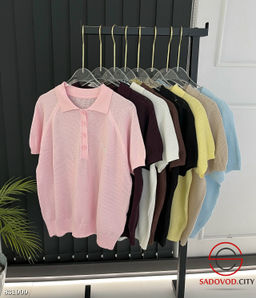 Футболка поло однотонная
