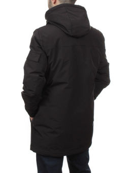 2185 BLACK Куртка мужская зимняя облегченная (130 гр. холлофайбер)
