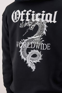 Antrasit Regular/Normal Kesim Bask?l? Kapusonlu Sweatshirt TMNAW26SW00065 - Trendyolmilla фото 10