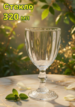 Бокал-кубок для вина, 320 мл, стекло, Grand