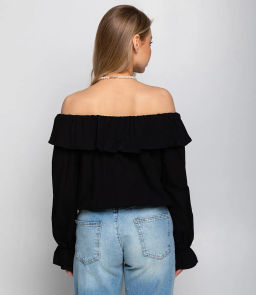 Блуза #КТ8207 (1), чёрный