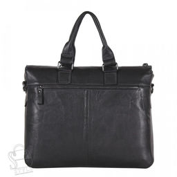 Портфель мужской кожаный 0065Z black Zinimsk - S-style фото 4